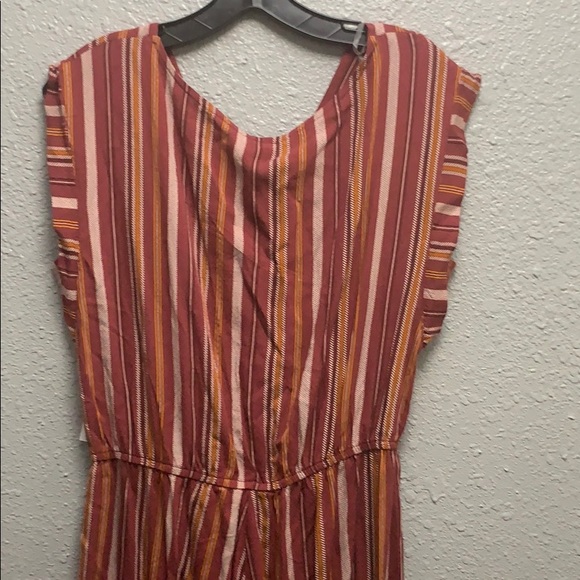 Xhilaration V-Neck striped jumpsuit - Picture 4 of 5